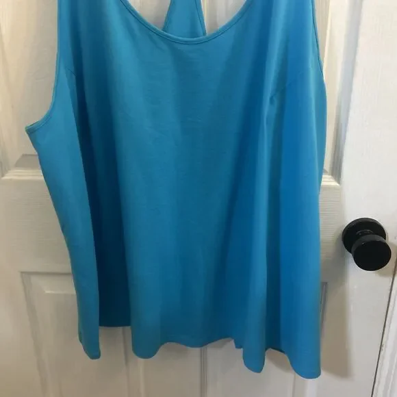 All In Motion Women’s Plus 3X Racerback Tank Top Turquoise Blue NWT Activewear - Picture 8 of 16